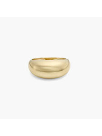 10K Graduated Gold Dome Ring