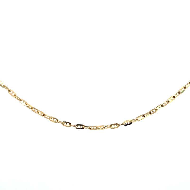 10K Yellow Gold 1.7mm Mini Anchor Link Chain