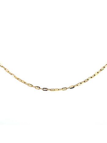 10K Yellow Gold 1.7mm Mini Anchor Link Chain