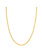 10K Yellow Gold 22" Concave Curb Chain