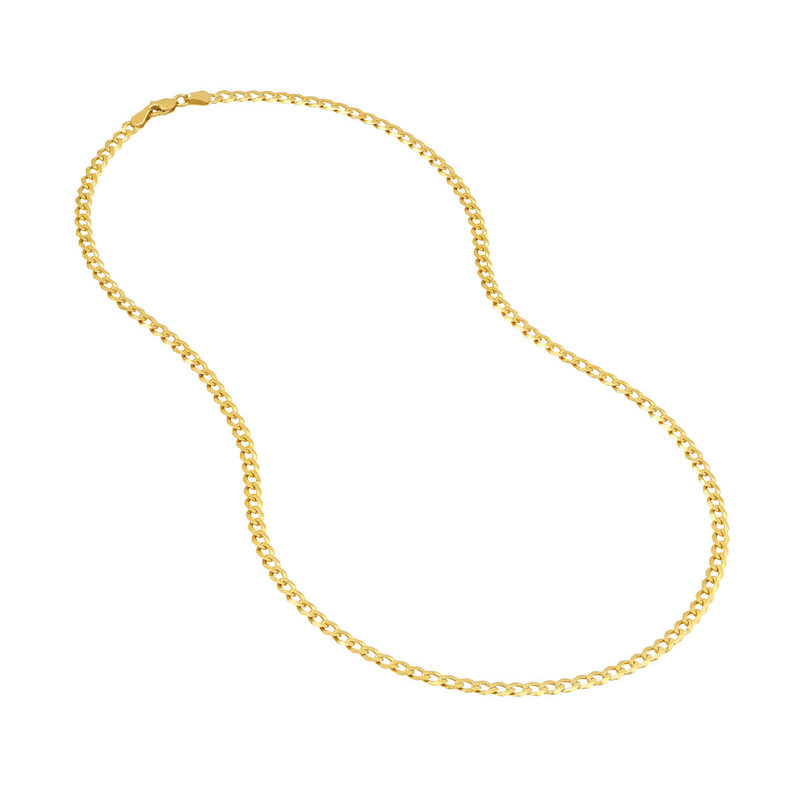 10K Yellow Gold 22" Curb Chain