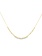 10K Yellow Gold Adjustable Diamond Cut Bead Station Necklace