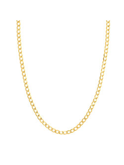 10K Yellow Gold Concave Curb Chain