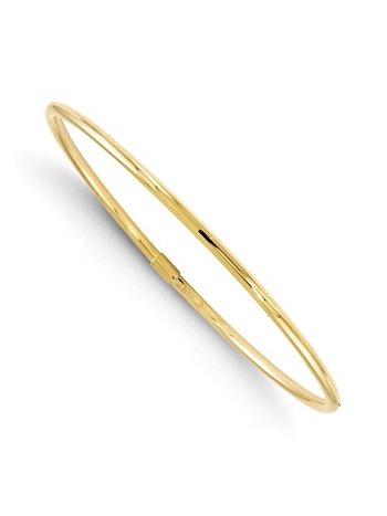 10K Yellow Gold Slip on Bangle