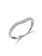 10KT WG 1/10CT(CONT)PAVE DIAMOND CONTOUR BAND(MATCHES WSE-126)