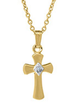 14K Gold Filled Children's Cross Necklace