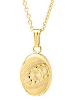 14K Gold Filled Oval Locket