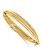 14K Polished and Textured Hinged Bangle