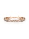 14K Rose Gold Scalloped Stackable Diamond Band