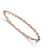 14K Rose Gold & White Gold Twisted Bangle Bracelet