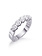 14K White Gold 1.50ctw Five Stone Diamond Band