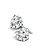 14K White Gold 2ctw Diamond Martini Studs