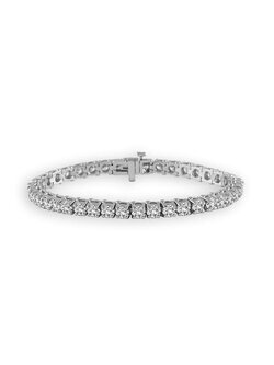 14K White Gold 3ctw Diamond Tennis Bracelet