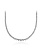 14K White Gold 5ctw Graduated Diamond Tennis Necklace