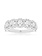 14K White Gold 7 Cluster Diamond Band