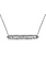 14K White Gold Diamond Baguette Bar Necklace