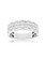 14K White Gold Double Diamond Band