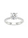 14K White Gold Lab Grown Round Diamond Engagement Ring