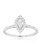 14K White Gold Marquise Diamond Engagement Ring