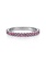 14K White Gold Ruby Stackable Ring