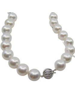 14K White Gold South Sea Pearl Strand Necklace