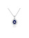 14K White Gold Tanzanite and Diamond Necklace