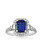 14K White Gold Tanzanite and Diamond Ring