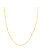 14K Yellow Gold 18" Flat Station Singapore Chain