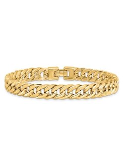 14K Yellow Gold 8.3MM Curb Bracelet