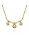 14K Yellow Gold Bezel Set Diamond Drop Necklace