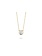 14K Yellow Gold Bezel Set Diamond Necklace