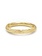 14K Yellow Gold Brushed Textured Stackable Ring