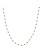 14K Yellow Gold Cobalt Bead and Piatto Chain Necklace