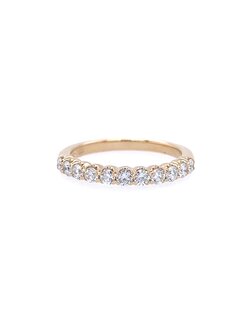 14K Yellow Gold Diamond Band