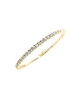 14K Yellow Gold Diamond Bangle