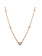 14K Yellow Gold Diamond Bezel Set Station Necklace