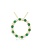 14K Yellow Gold Emerald and Diamond Pendant