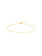 14K Yellow Gold Figaro Anklet