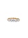 14K Yellow Gold Five Diamond Band