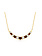 14K Yellow Gold Graduated Ruby and Diamond Bar Necklace