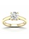 14K Yellow Gold Lab Grown 1.50ct Round Diamond Solitaire Engagement Ring