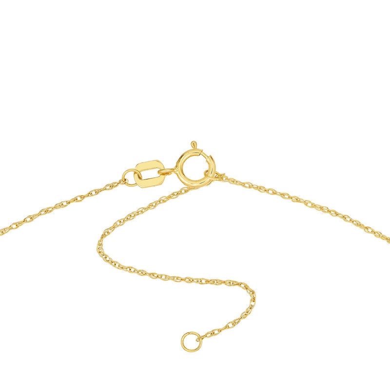 14K Yellow Gold Mini Compass Necklace