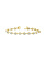 14K Yellow Gold Mixed Bezel Set Diamond Bracelet