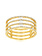 14K Yellow Gold Multi Row Band