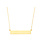 14K Yellow Gold Nameplate Bar Necklace