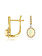 14K Yellow Gold Opal and Diamond Earrings