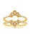 14K Yellow Gold Pave Diamond Ring Guard