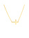 14K Yellow Gold Petite Cross Necklace