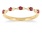 14K Yellow Gold Ruby and Diamond Ring