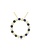 14K Yellow Gold Sapphire and Diamond Circle Necklace